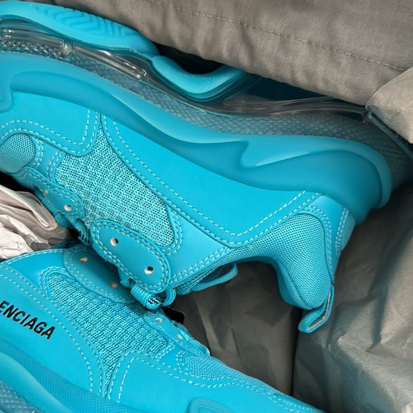 BALENCIAGA 37 BLUE TRIPE S - Picture 2 of 4